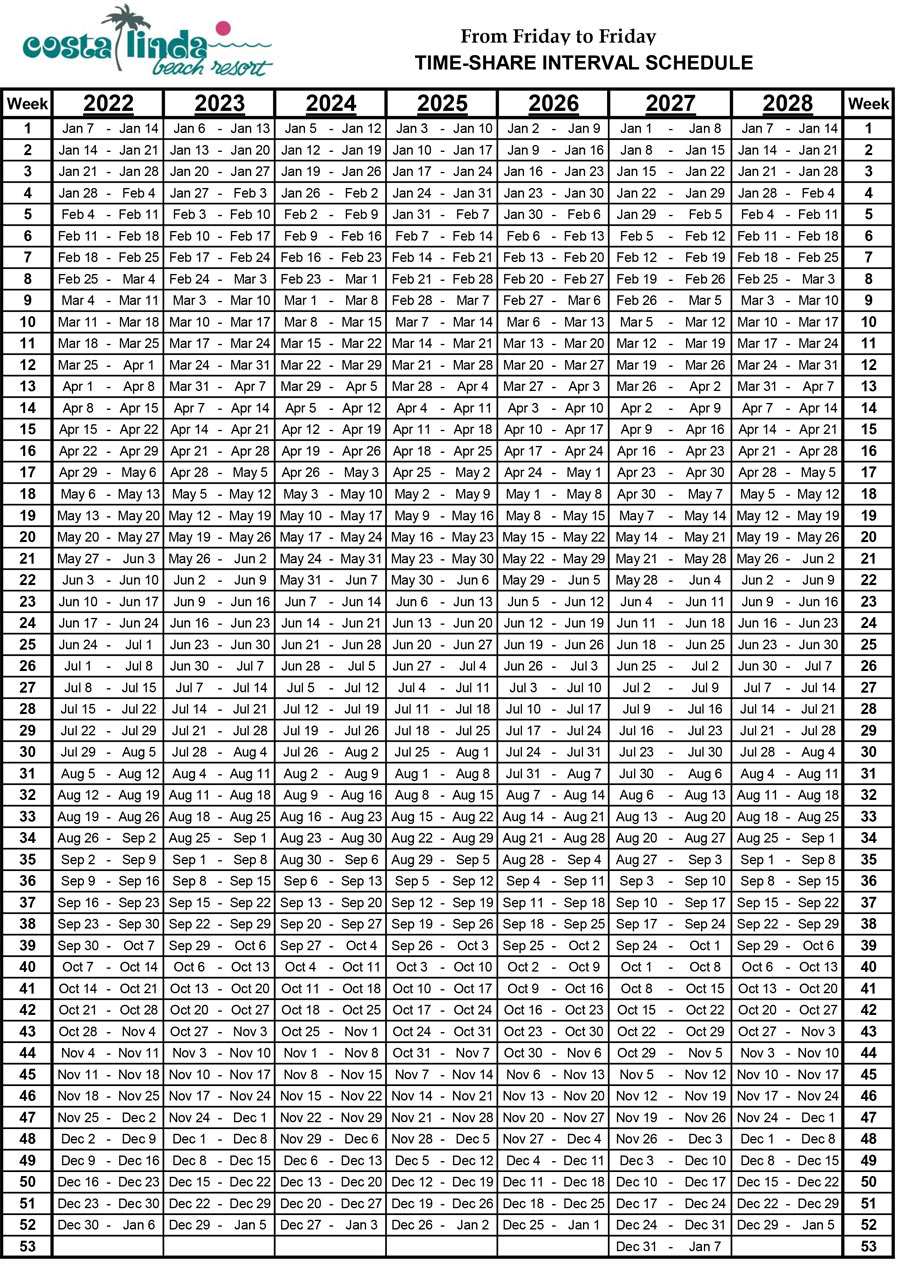 Timeshare Calendar 2023 Printable Get Calendar 2023 Update