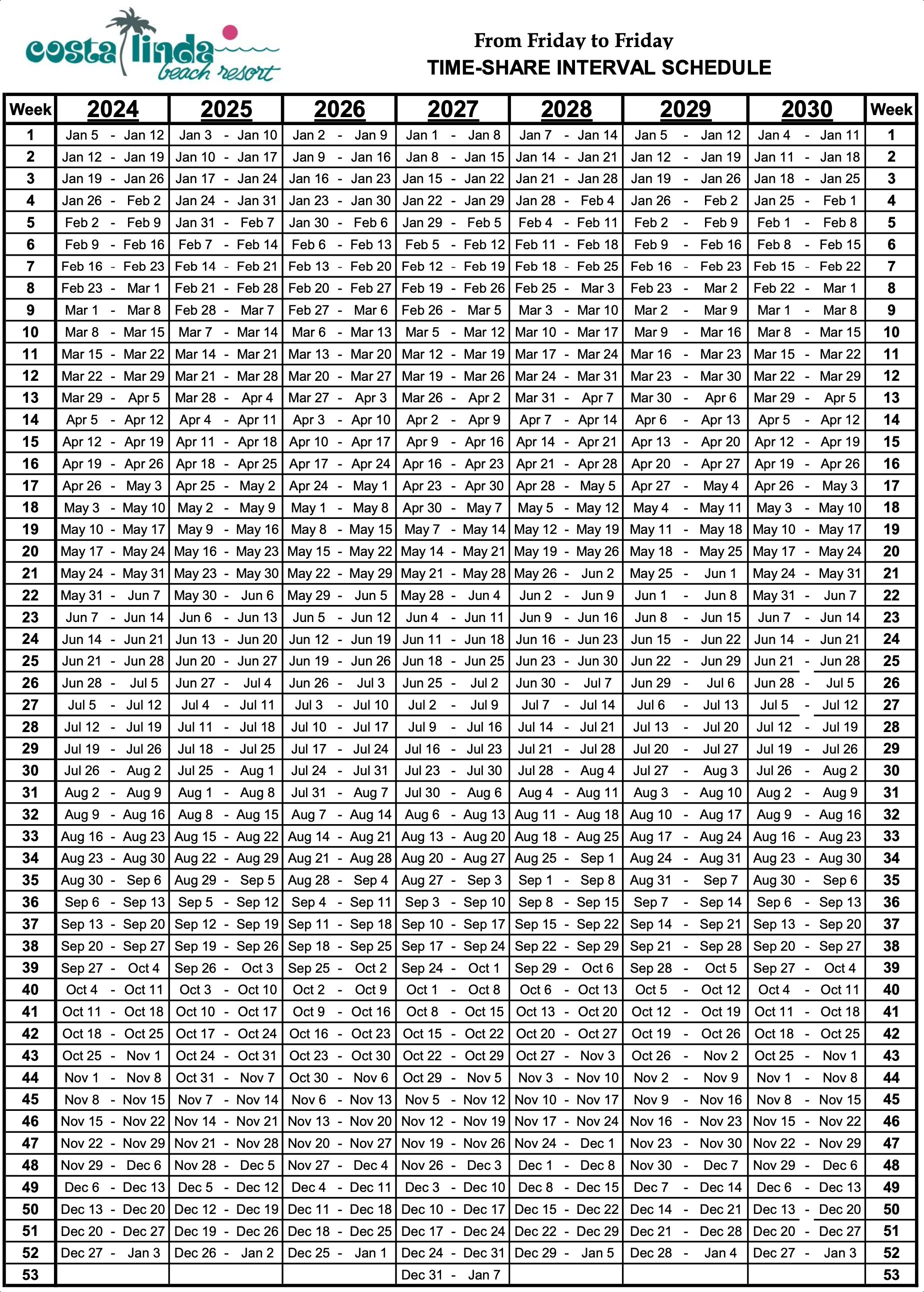 Rci Weeks Calendar 2024 Printable Worksheets Blank June 2024 Calendar