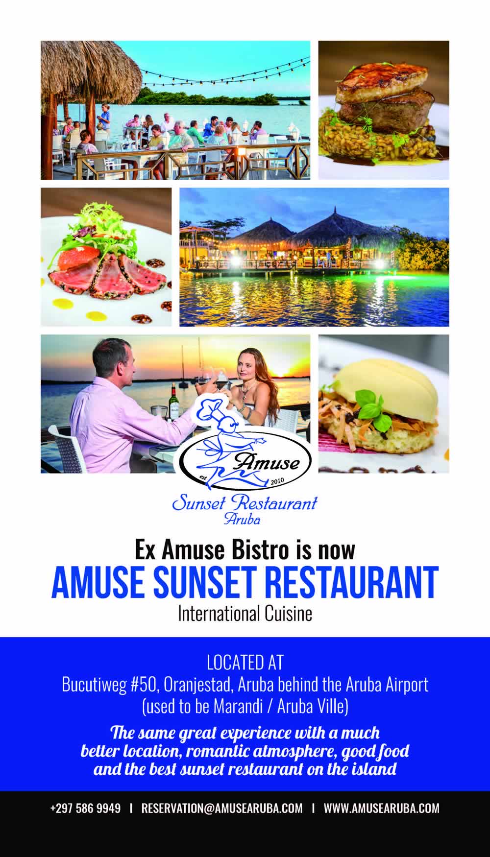 Amuse Aruba Artwork - Sunset Restaurant Aruba